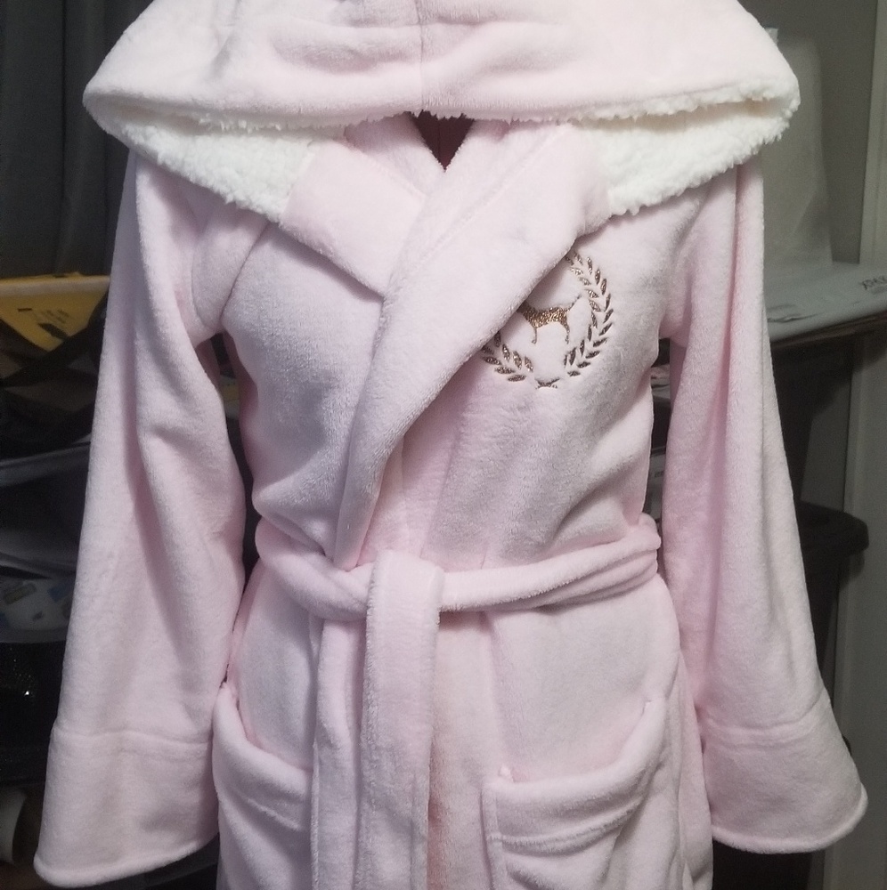 Pink VS Bling Sherpa Robe